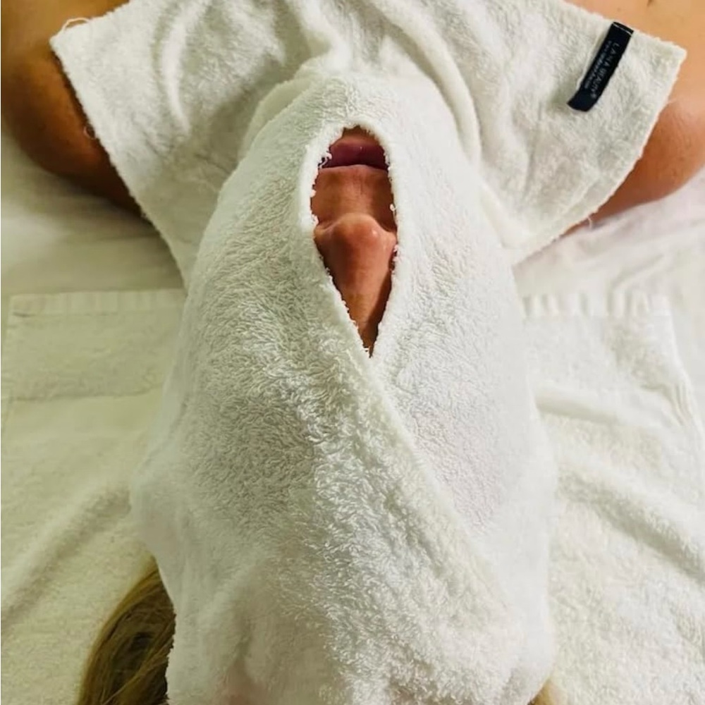 Massage and facial split cotton towels 3 towels